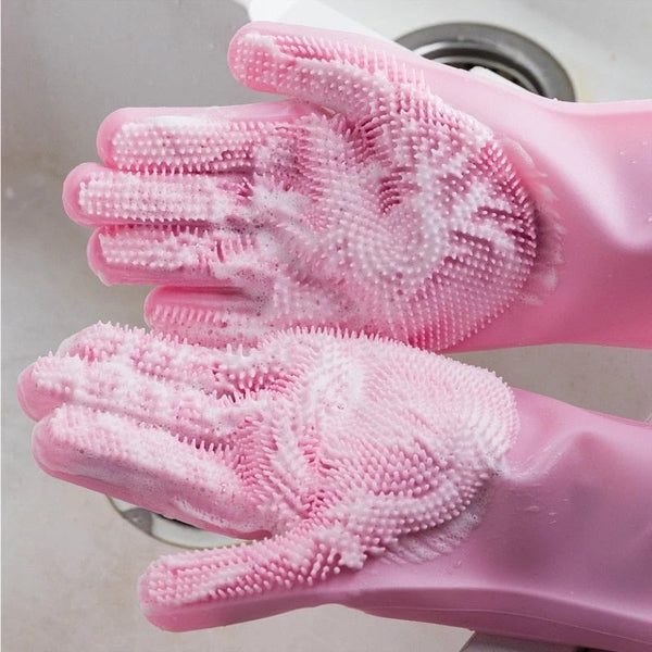 s Magic Silicone Dishwashing Gloves Will Make You Never Buy  Sponges Again