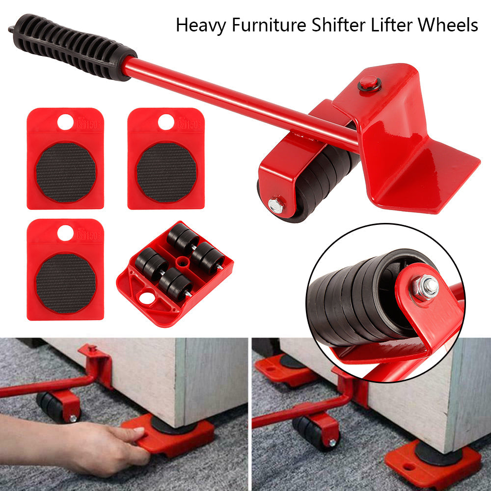 AMIFF Heavy Duty Furniture Lifter Tool 2.6 x 13.5, 4 Red